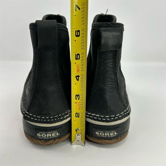 Sorel Women's Out N About Chelsea Black Waterproof Slip On Boots Size 11 - Picture 9 of 13